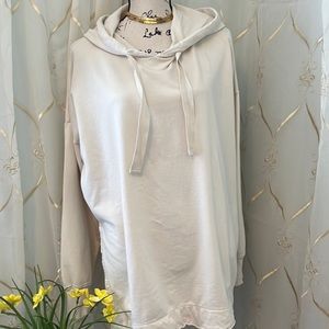 AERIE- beige/cream oversized hoodie
